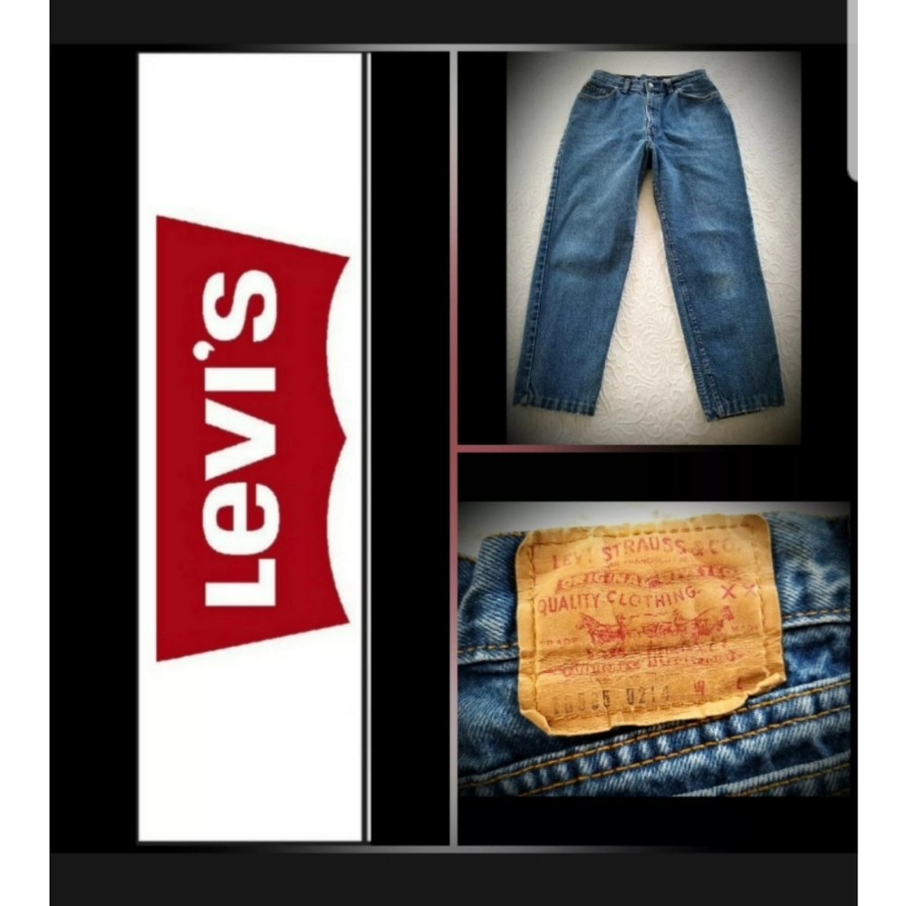 Vintage levis mom jeans sz 16 denim tapered leg